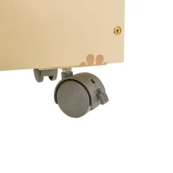 Caja de almacenaje SCOTT beige con ruedas