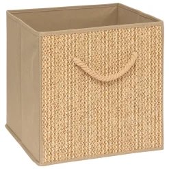 Caja de almacenaje STEMY beige 31x31cm