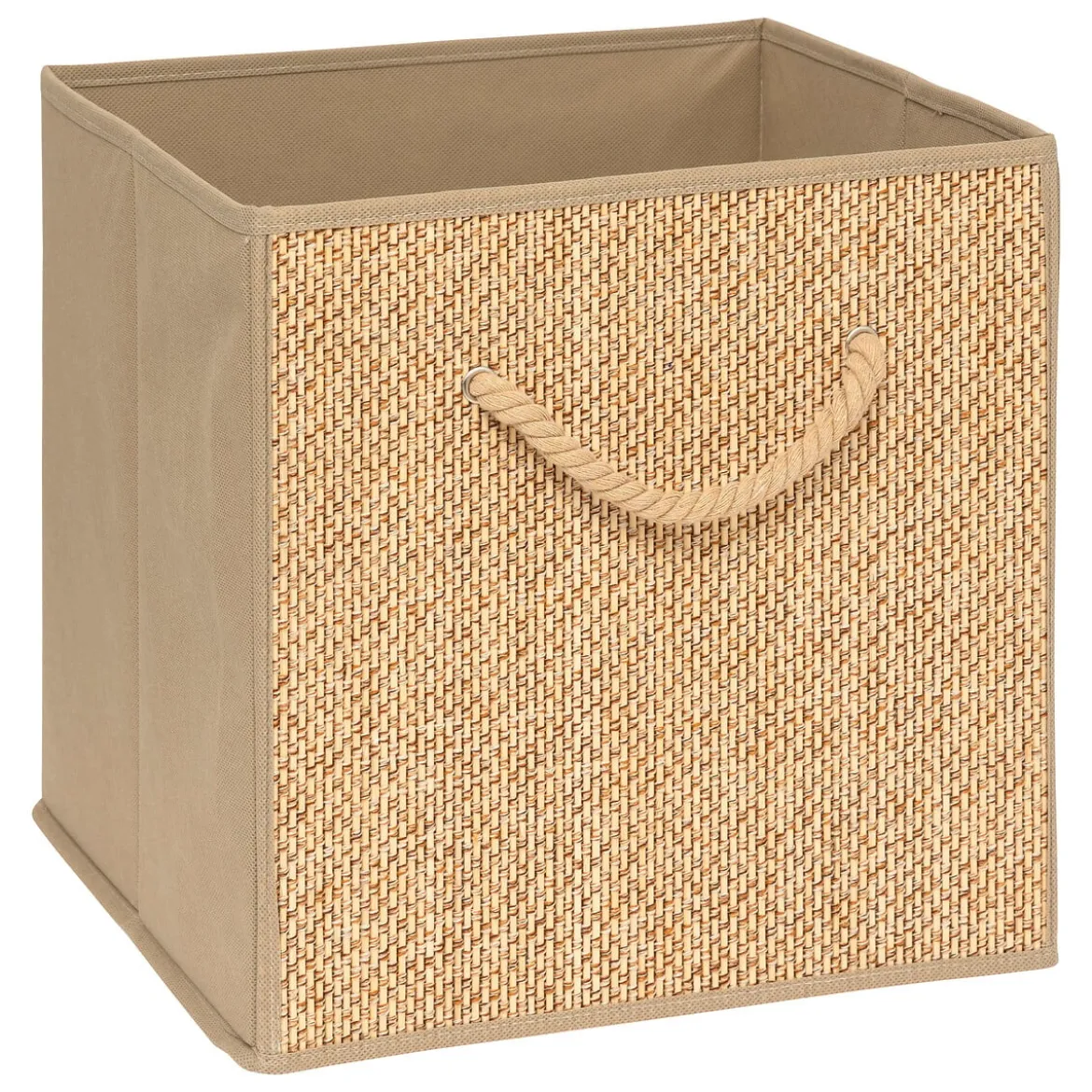 Caja de almacenaje STEMY beige 31x31cm