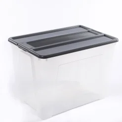 Caja De Almacenaje Tex-Box Con Tapa Gris 70L