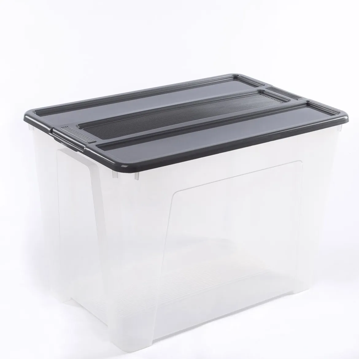 Caja De Almacenaje Tex-Box Con Tapa Gris 70L