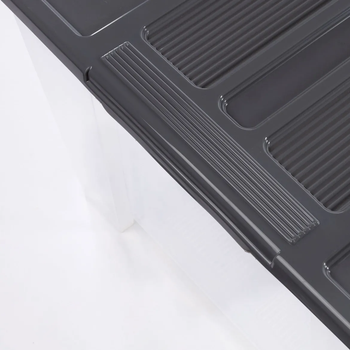 Caja De Almacenaje Tex-Box Con Tapa Gris 70L