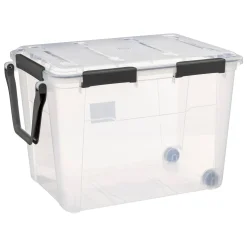Caja de almacenaje transparente 100L