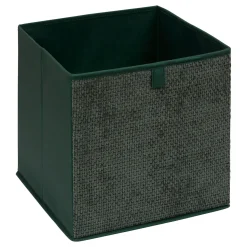 Caja de almacenaje verde caqui 31x31cm