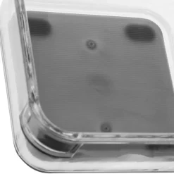 Caja de almacenamiento con fondo gris 9x9cm