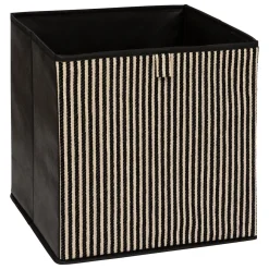Caja de almacenamiento COTTY negra 31x31cm