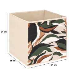 Caja de almacenamiento LAURIA beige 31x31cm