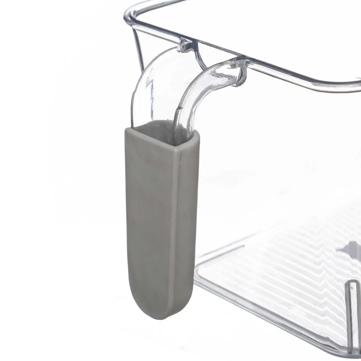 Caja de almacenamiento transparente con asas