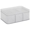 Caja de almacenje con 3 separaciones gris