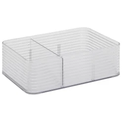 Caja de almacenje con 3 separaciones gris
