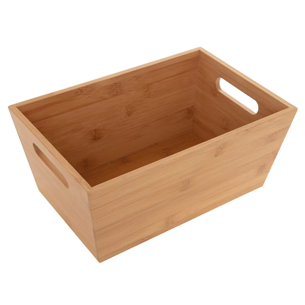 Caja De Bambú C/2 Asas 30x20x13Cm