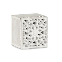 Caja Decorativa De Madera 11.5x11.5x8Cm