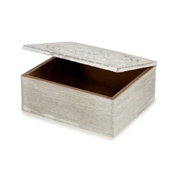 Caja Decorativa De Madera 16.5x19.5x8Cm