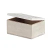 Caja Decorativa Madera Blanca 11x16x8Cm