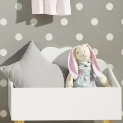 Caja De Juguetes De Mdf Nube 58x45x28Cm
