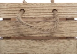 Caja De Madera Beige 35.2x25.1x15Cm
