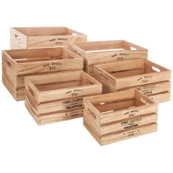 Caja De Madera Factory 34x24x18Cm