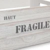 Caja De Madera Fragile 28x18x14Cm