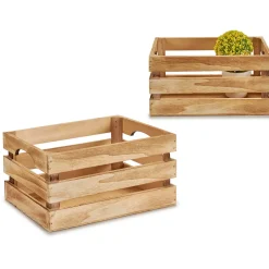 Caja De Madera Natural 21x15x11Cm