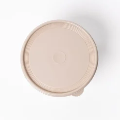 Caja hermética redonda beige 2,4L