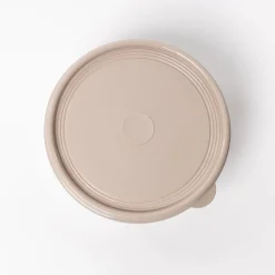 Caja hermética redonda beige 0,8l