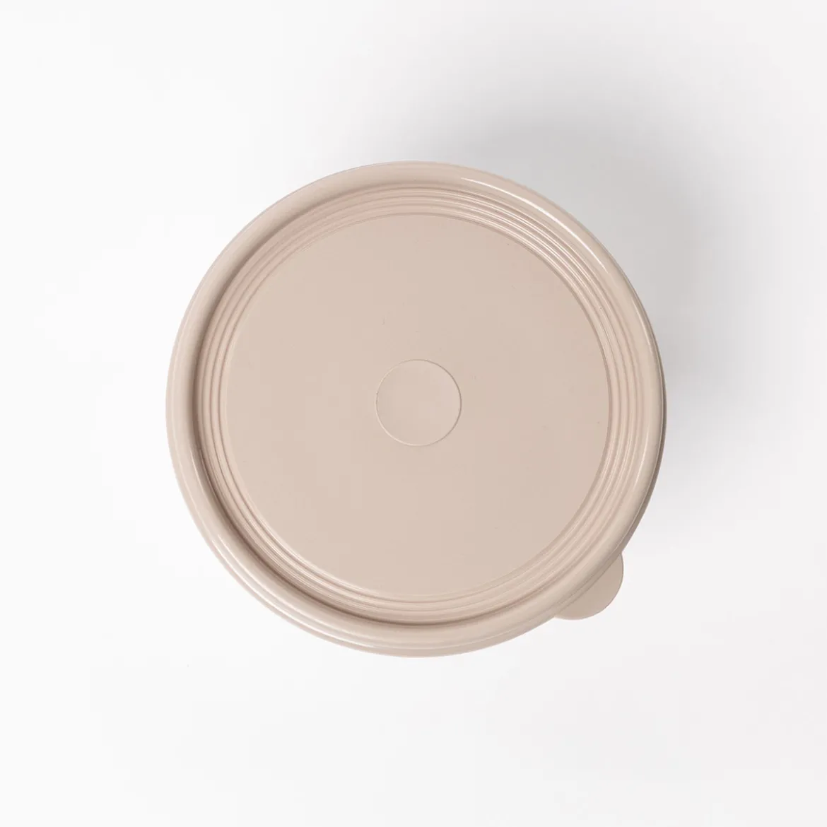 Caja hermética redonda beige 1,4L