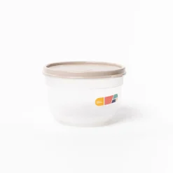 Caja hermética redonda beige 1,4L
