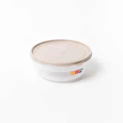 Caja hermética redonda beige 2,8L