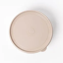 Caja hermética redonda beige 2,8L