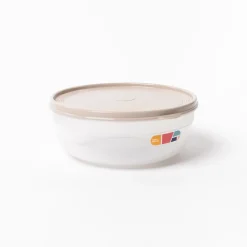 Caja hermética redonda beige 2,8L