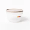 Caja hermética redonda beige 4L