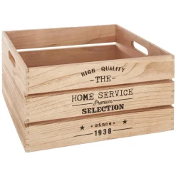 Caja Madera Factory Natural 40x23x22Cm