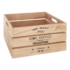 Caja Madera Factory 37x27x20Cm