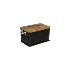 Caja Metálica Negra Tam. 1/3 45x30x25Cm