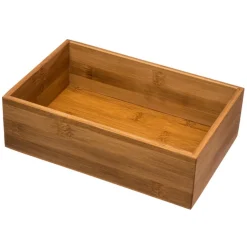 Caja organizadora de bambú 15x23x7Cm