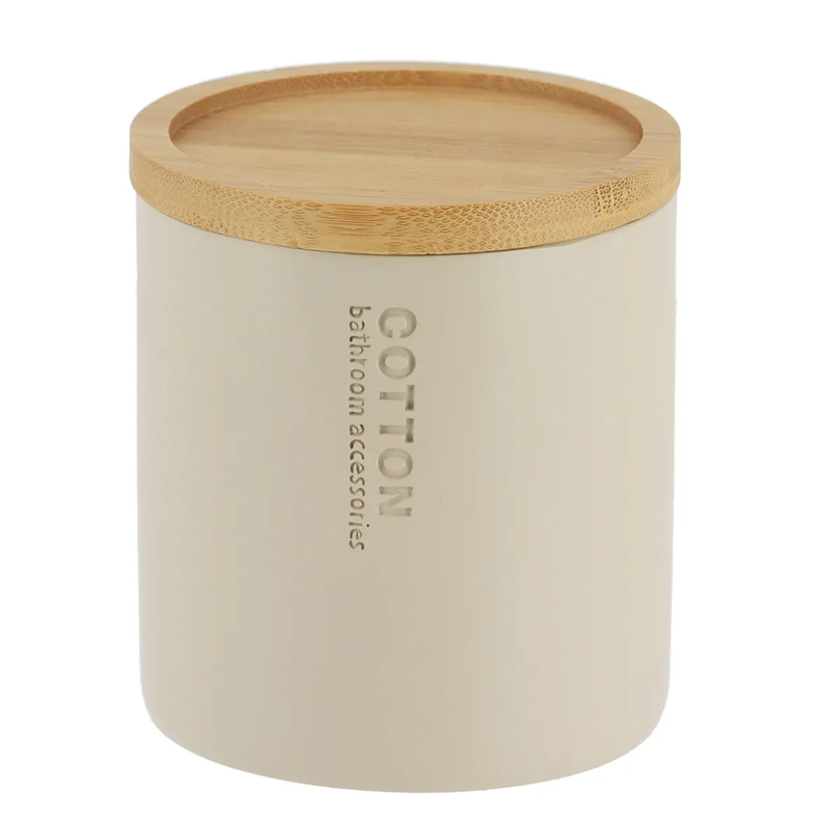 Caja para algodón beige