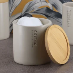 Caja para algodón beige