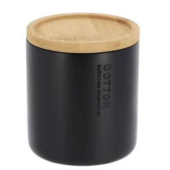 Caja para algodón negro