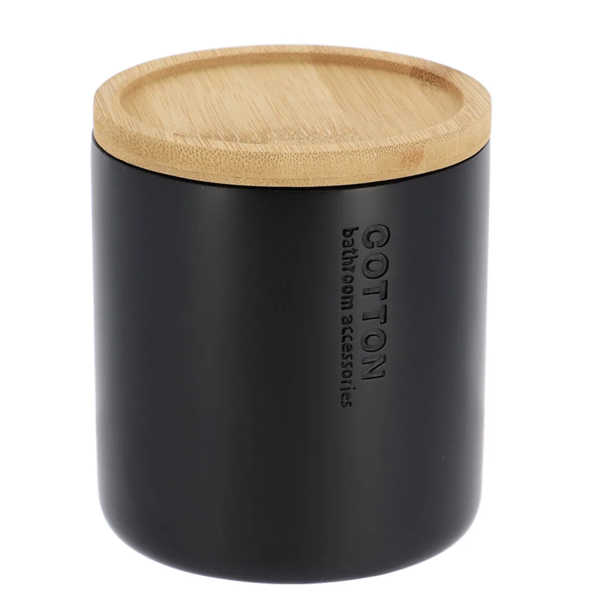 Caja para algodón negro