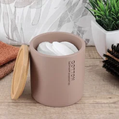 Caja para algodón taupe