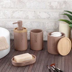 Caja para algodón taupe