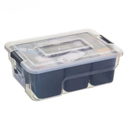 Caja para almacenaje con compartimentos