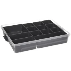 Caja para almacenaje con compartimientos
