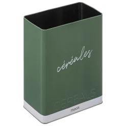 Caja Para Cereales Metálica Verde