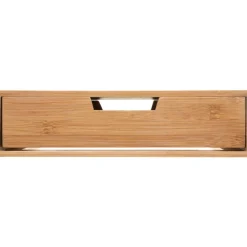 Caja para cápsulas de café con cajón de bambú