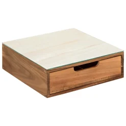 Caja para cápsulas de café de madera de acacia