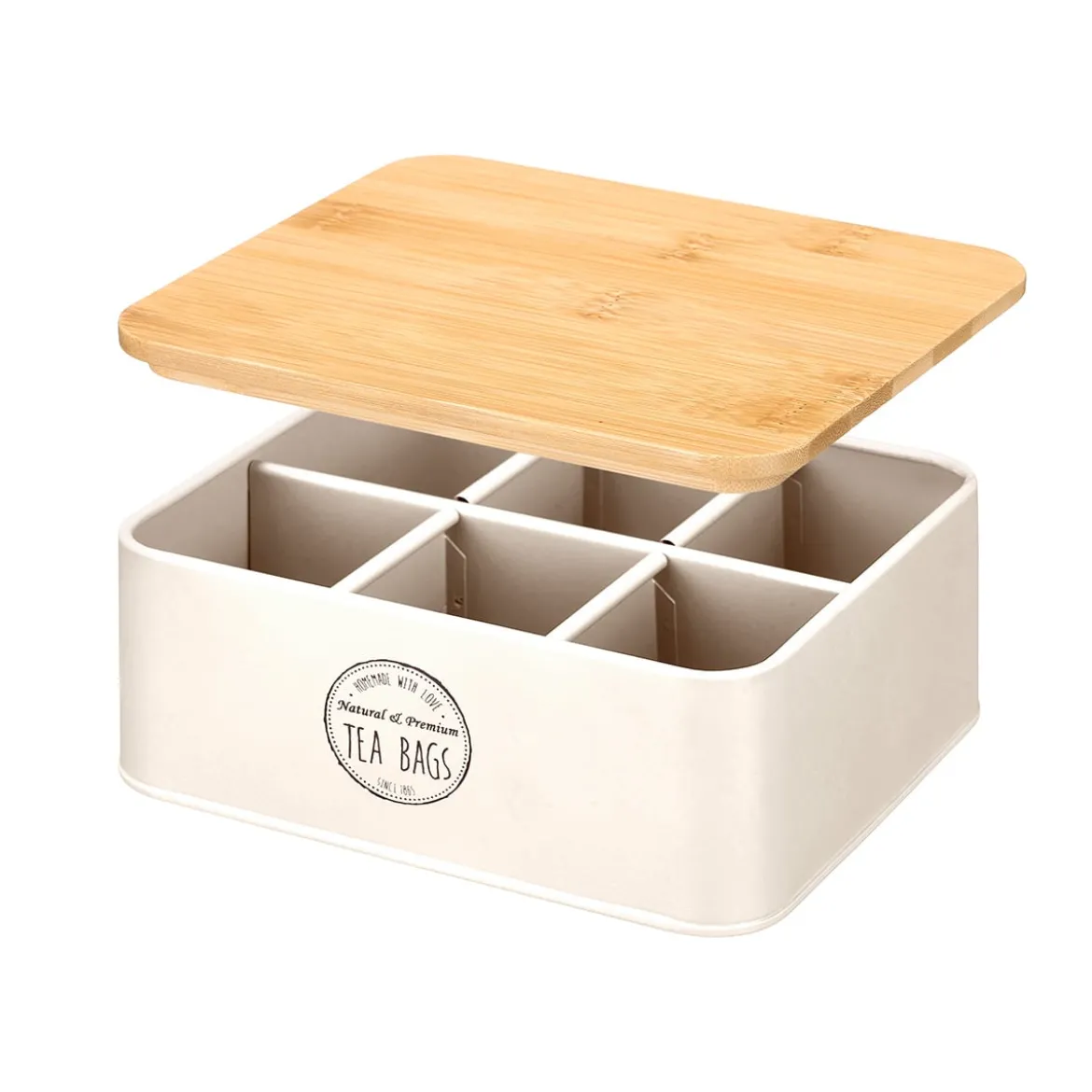 Caja para té metálica