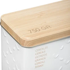 Caja P/Cereales Metal Scandi 17x9x24Cm
