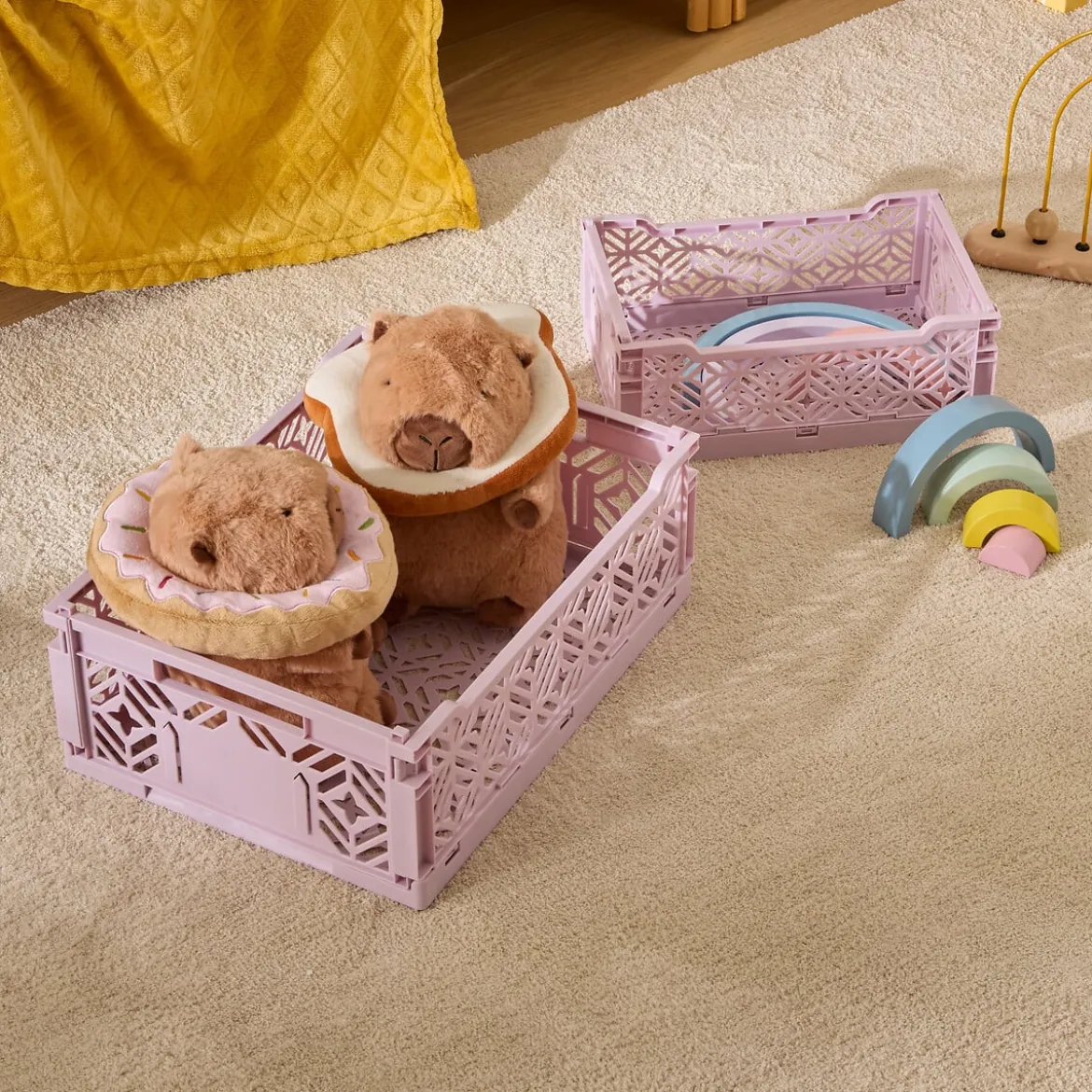Caja plegable ARRY lila 30x20x11.5cm
