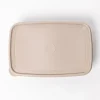 Caja rectangular con tapa beige 2,2L